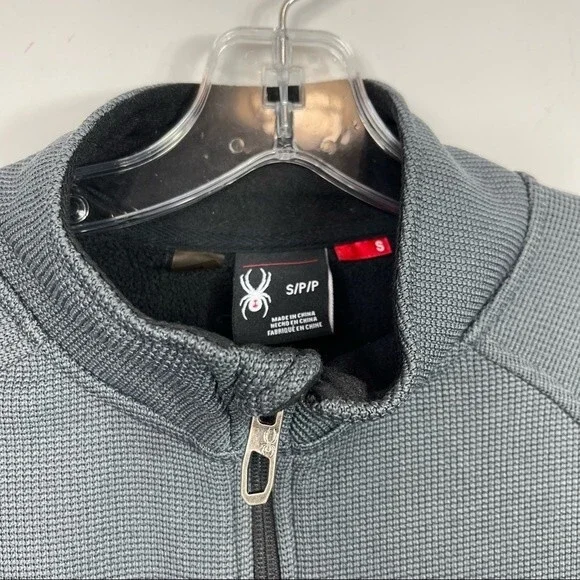 Spyder Men's Constant Full Zip Up Sweater Fleece Jacket Polar Black S Outdoor - Picture 7 of 16